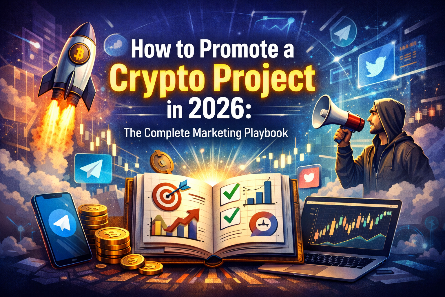 SendGecko guide visual for promoting a crypto project in 2026
