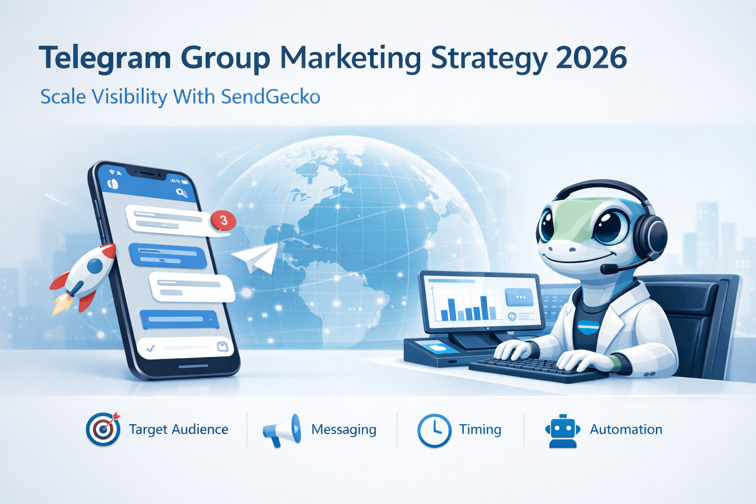 Telegram group marketing strategy guide from SendGecko